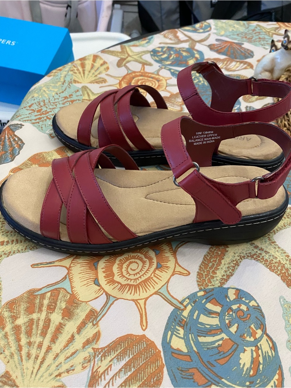New! Array Red Rivera Strappy Women's Sandals